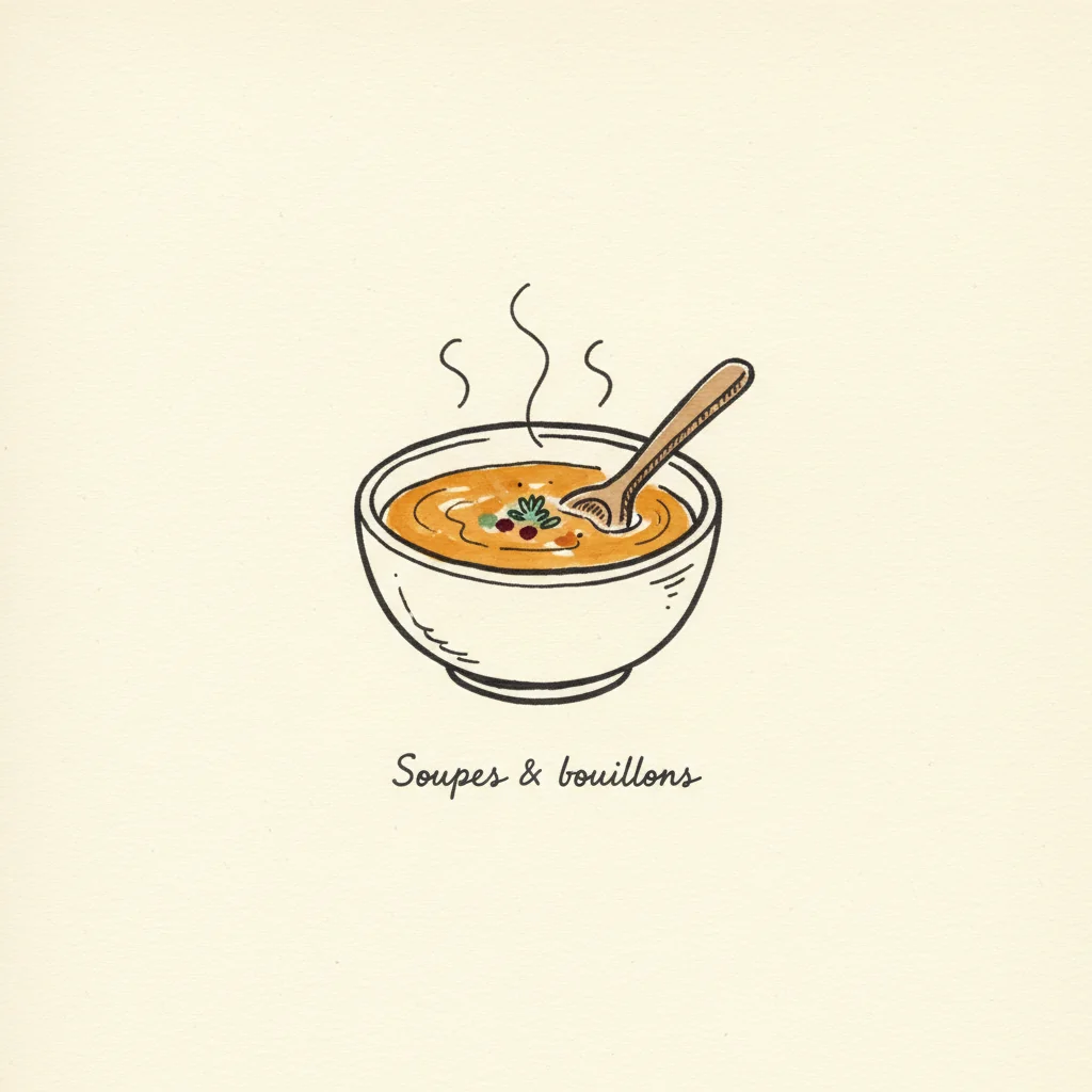 Illustration Soups & broths