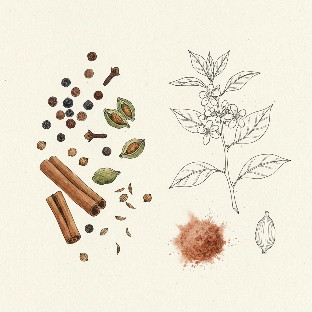 Illustration of Chicken shawarma with its condiment recommendation