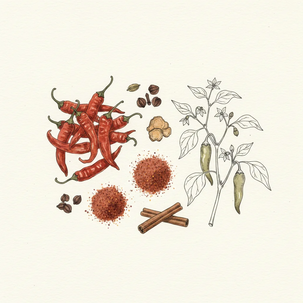 Illustration of Doro wat with its condiment recommendation